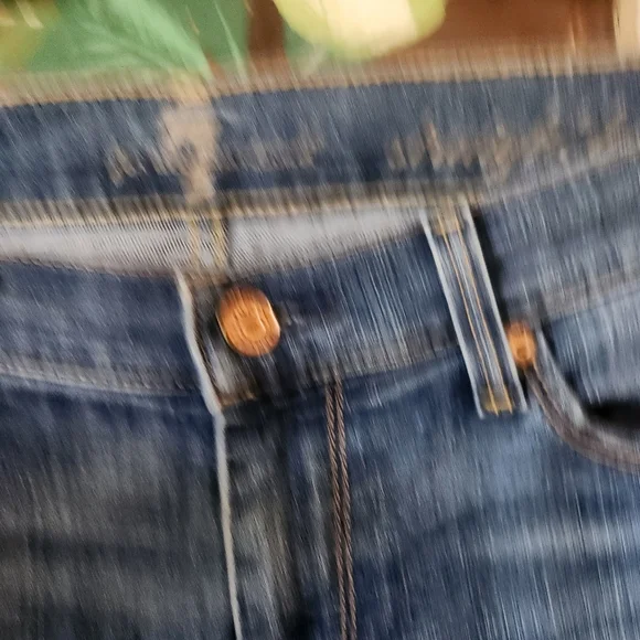 7 FOR ALL MANDKIND Straight Leg Crop Size 27 - Picture 5 of 13